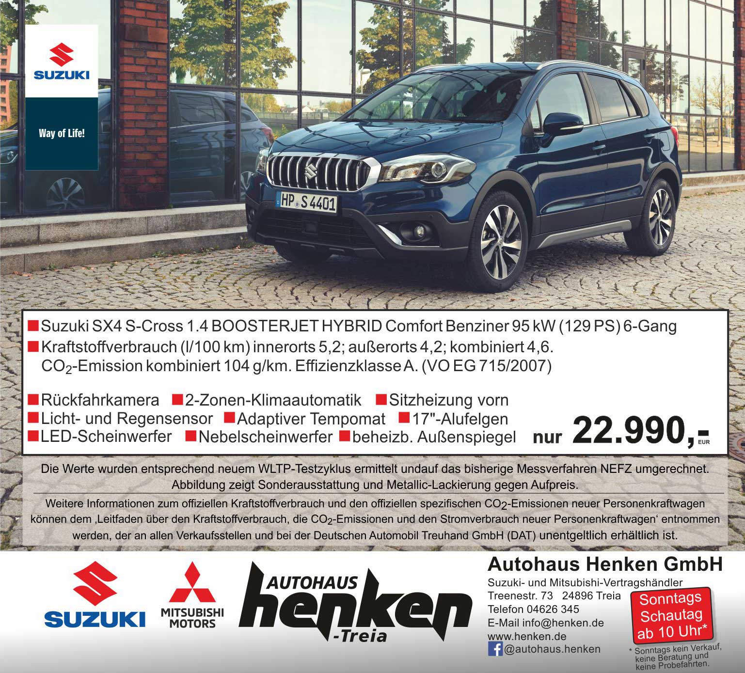 Autohaus Henken GmbH - Suzuki und Mitsubishi Vertragshändler in Treia